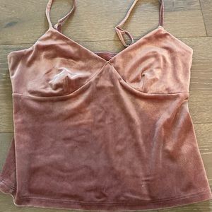 Wild Fable small pink velvet top